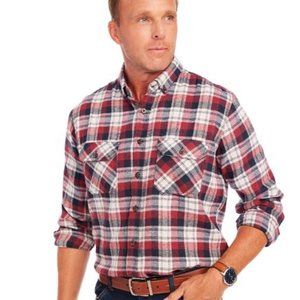 NEW Mens Sz XXL Casual Wear Multicolored Plaid Button Up Soft Flannel Shirt